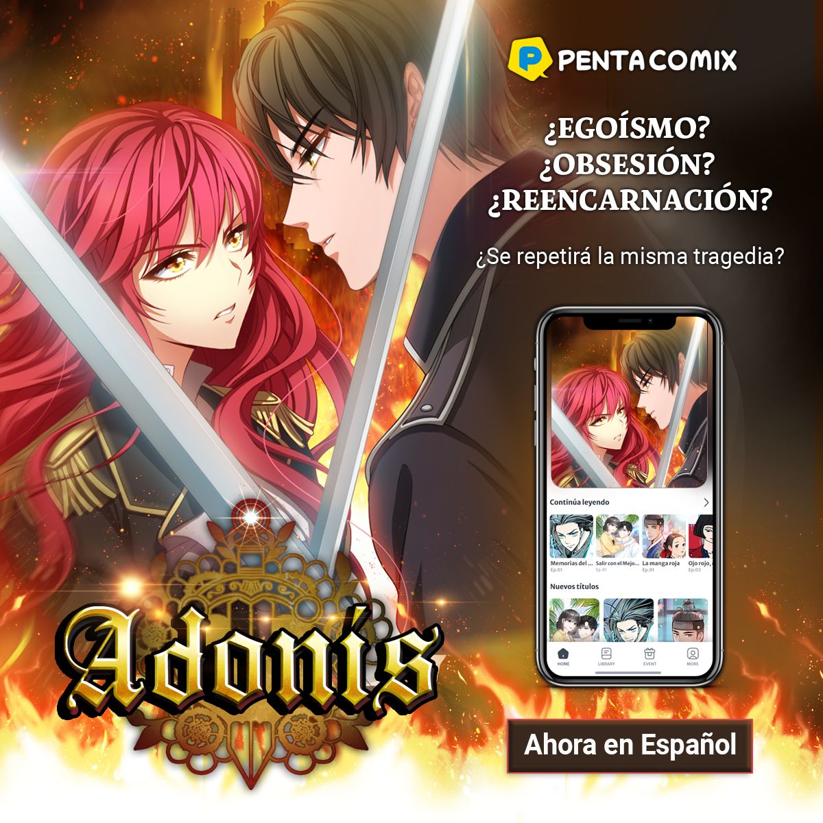 Imagen de presentación de la app Pentacomix